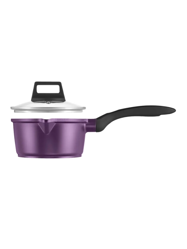 Ковш кухонный 1,5л сотейник с крышкой антипригарный литой