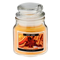 Свеча в банке "Корица, апельсин" 100 гр (вес брутто 247 г) 6х9х9 см