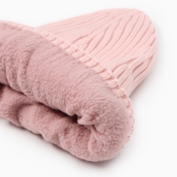 Шапка детская, цвет пудровый, размер 52-54