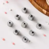 Набор насадок кондитерских Доляна, d=1,8 см, 9 шт, форма МИКС