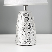 Настольная лампа с абажуром RISALUX «Флекс», Е14, 40 Вт, серебро, 20×20×32.5 см Настольная лампа с абажуром RISALUX «Флекс», Е14, 40 Вт, серебро, 20×20×32.5 см