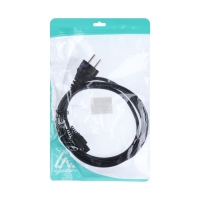 Кабель питания Luazon KDGN-006, Schuko - C5, 10 А, 1 м, 3-х жильный, чёрный Кабель питания Luazon KDGN-006, Schuko - C5, 10 А, 1 м, 3-х жильный, чёрный