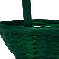 Корзина плетеная 20 х 20 х _ см, ручка h=21 см зеленая (К1862905)