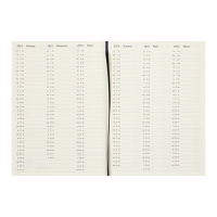 Еженедельник датированный 2025 года, A4, 64 листа, deVENTE.Vertical, твёрдая обложка из искусственной кожи с поролоном, ляссе, кремовый блок 70 г/м2, синий