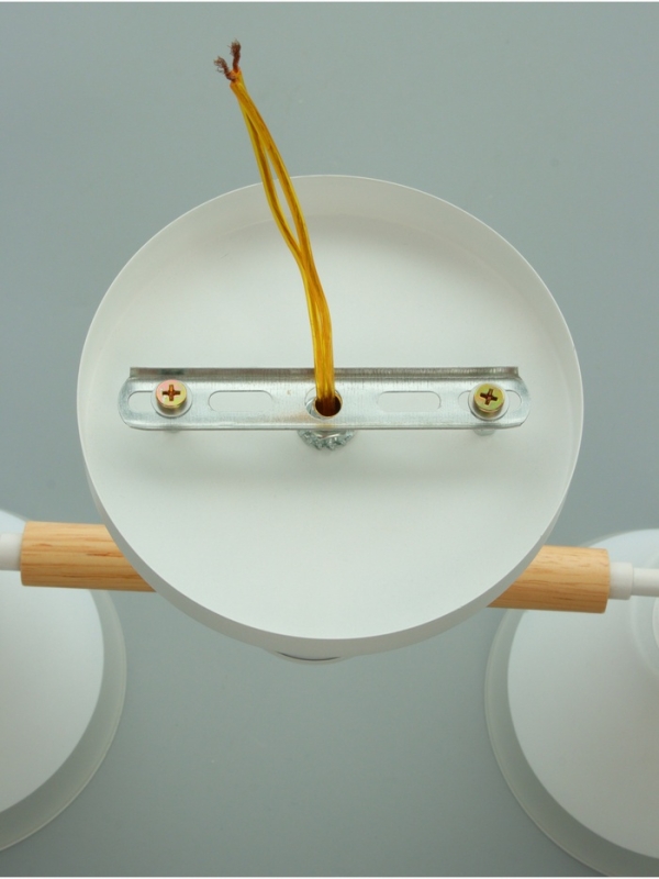 Люстра "Вудли" 2хЕ27 40Вт белый 45х16х29 см