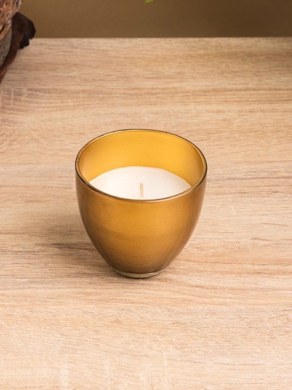 Свеча ароматическая в стеклянном подсвечнике 85 гр, лотус