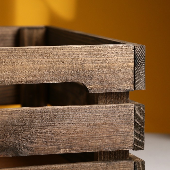 Кашпо - ящик деревянный 30х20х14,5 см палисандр Кашпо - ящик деревянный 30х20х14,5 см палисандр