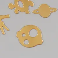 Декор для творчества пластик зеркальный "Космос" набор 6 шт