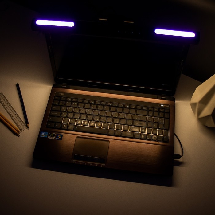 Светильник для экрана "Люмис" LED 5Вт 3000К-6000К RGB 201Лм Ra85 USB черный 10,4х6,5х40см