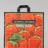 Пакет "Клубника", полиэтиленовый с петлевой ручкой, 45 х 45 + 3 см, 60 мкм