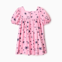 Платье детское KAFTAN "Звезды" р.28 (86-92 см) розовый Платье детское KAFTAN "Звезды" р.28 (86-92 см) розовый