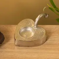 Подсвечник с ручкой "Сердце" алюминий 12х9,5х5,5 см