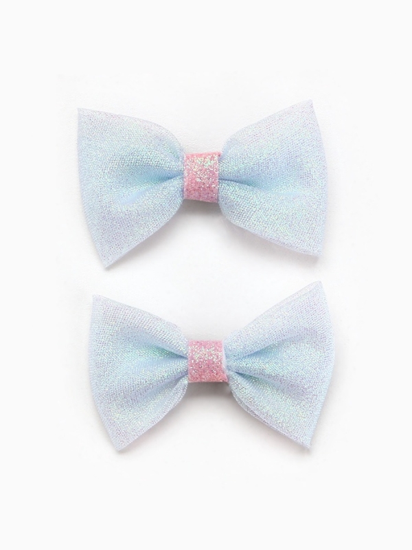 Бант для волос 2 шт, крабики &laquo;Яркая звезда&raquo;, 8 х 12,5 см