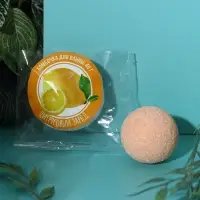 Бомбочка для ванны, 40 г, аромат цитруса, КЛАДОВАЯ КРАСОТЫ