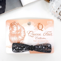 Заколка-автомат "Лолита" бант, 7,5 см, тёмное серебро Заколка-автомат "Лолита" бант, 7,5 см, тёмное серебро