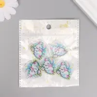 Декор для творчества акрил "Единорожка в косынке сладко спит на лужайке" 2,9х3х0,2 см