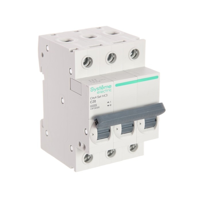 Автоматический выключатель SE City9 Set, С, 20 А, 3P, 4.5 kA, 400 В