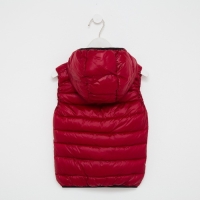 Жилет для девочки, цвет бордовый, рост 80