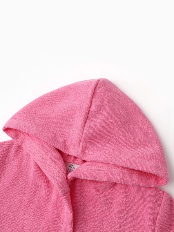 Халат детский Экономь и Я, цв. розовый, р-р 30, 100% хл, 340 г/м2