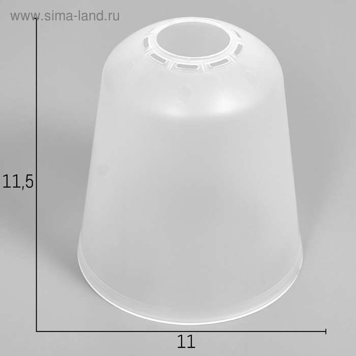 Плафон универсальный "Цилиндр"  Е14/Е27 прозрачный 11х11х12см