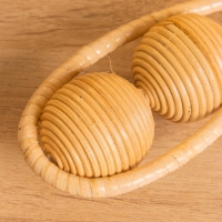 Сувенирный музыкальный инструмент &laquo;Маракас двойной&raquo;, 27&times;8&times;5 см, ротанг