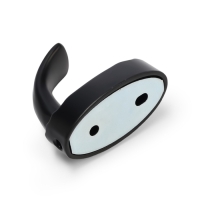 Крючок мебельный CAPPIO SEA, однорожковый, цинк, цвет черный Крючок мебельный CAPPIO SEA, однорожковый, цинк, цвет черный