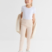 Легинсы для девочки на флисе Collorista, цвет молочный, рост 122 см