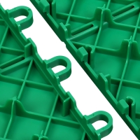 Модульное покрытие, 30 &times; 30 см, пластик, зелёное, 1 шт.