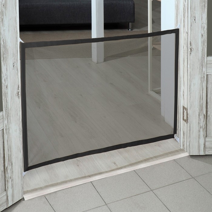 Барьер-сетка для животных на проёмы, 187 х 74 см, чёрный