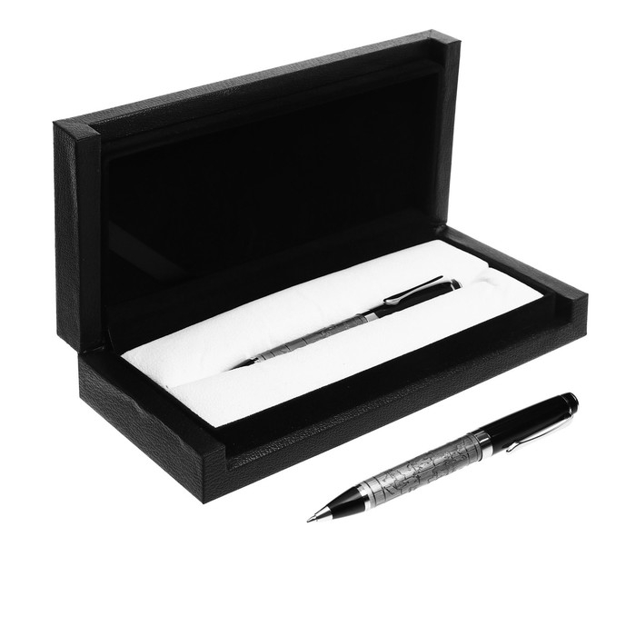 Ручка шариковая, подарочная, в кожзам футляре, &laquo;Карта&raquo;