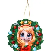 Подвеска новогодняя деревянная "Лошадка "