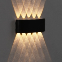 Светильник фасадный "Полусфера", FSD-099, 10 Вт, 3000К, 5 лучей, IP65, 220 В, металл, черный 10085 Светильник фасадный "Полусфера", FSD-099, 10 Вт, 3000К, 5 лучей, IP65, 220 В, металл, черный 10085