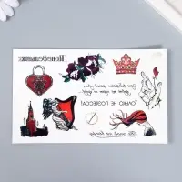 Переводные тату цветные &laquo;Не стой на ветру&raquo;, 18&times;11 см