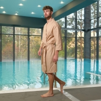 Халат вафельный мужской «Экономь и Я» размер 50-52 Халат вафельный мужской «Экономь и Я» размер 50-52