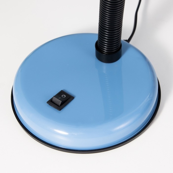 Лампа настольная Е27, с выкл. (220В) голубая (203В) RISALUX