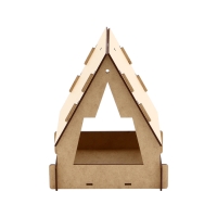 Kopмушка для птиц, 22 &times; 17 &times; 17 см, разобранная, &laquo;Юрта&raquo;, Greengo