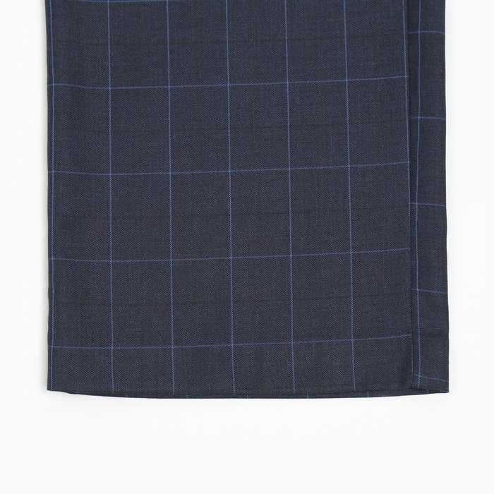 Брюки женские в клетку MINAKU: Classic цвет синий,р-р 42