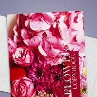 Тетрадь 48 листов в клетку Calligrata &laquo;Флористика&raquo;, обложка мелованный картон, блок №2, белизна 75% (серые листы), МИКС