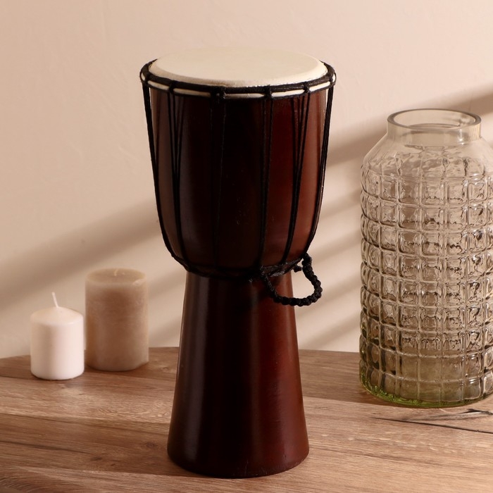 Сувенирный музыкальный инструмент "Барабан Джембе классический" 40х18х18 см