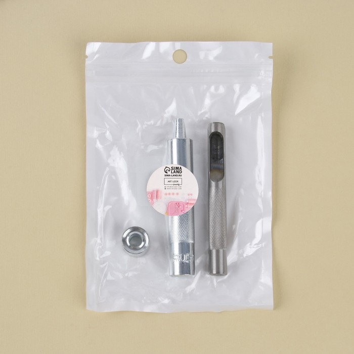 Набор инструментов для ручной установки люверсов №600, d=8 мм, с колодцем