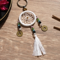 Брелок "Ловец снов" 4х15 см. белый