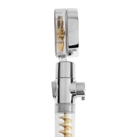 Лейка для душа ZEIN Z4069, микроточки, кнопка "стоп", вентилятор, спираль, жёлтый/хром