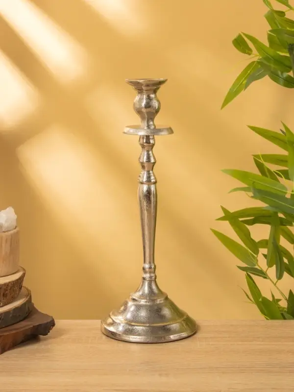 Подсвечник "Великолепный век" алюминий 13х13х33 см