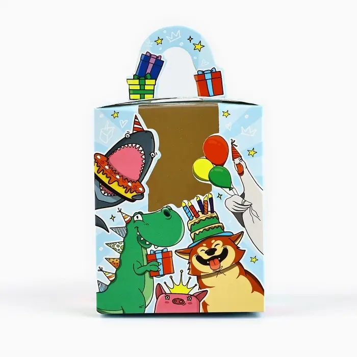 Коробка сборная &laquo;Тебе подарочек&raquo; 9 х 11 х 9 см