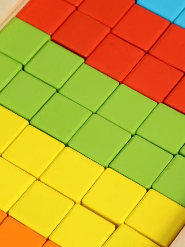 Кубики деревянные 60 штук