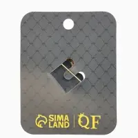 Брошь "Калибри", цветная в чернёном золоте