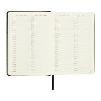 Ежедневник датированный 2024 A5 176 листов, deVENTE.Wild, твёрдая обложка из искусственной кожи, золотой срез, ляссе, кремовый блок 70 г/м2, чёрный