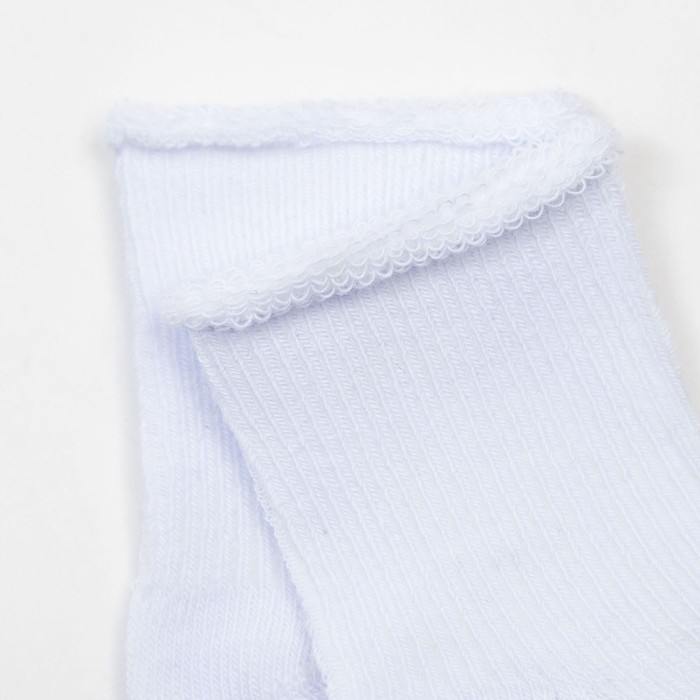 Носки детские, цвет белый, размер 8