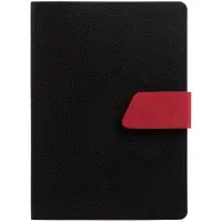 Ежедневник Boom, недатированный, черный с красным