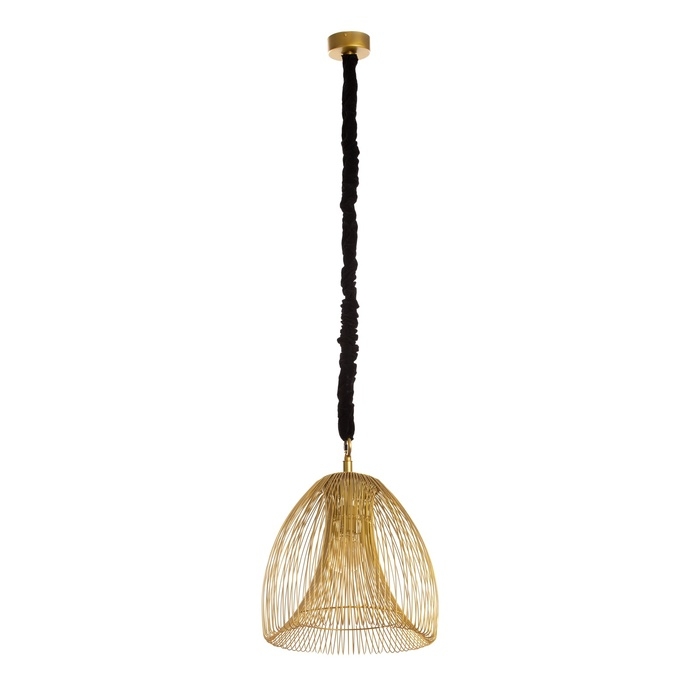 Светильник потолочный "Флоп" золотистый 1х40Вт, Е27, 43х43х53 см